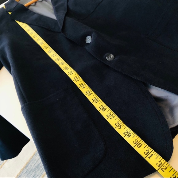 V Vintage Donmark Blue Suede Men’s Blazer - Picture 12 of 14